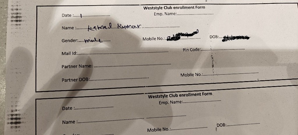 Westside Club Membership Form
